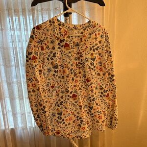 Duluth Trading Company Floral Print Blouse